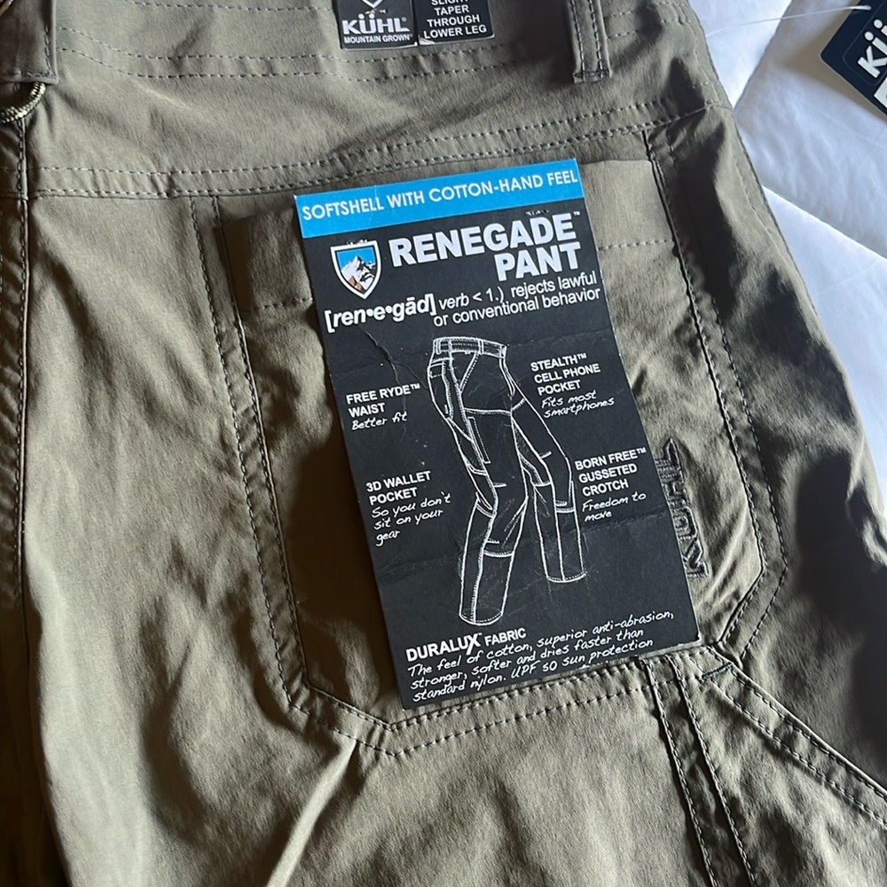 Kuhl Khaki Cargo Pants Tactical Style